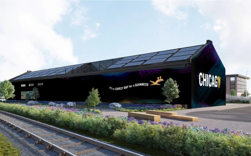 Rendering of the Guinness Open Gate Brewery Chicago in the West Loop
